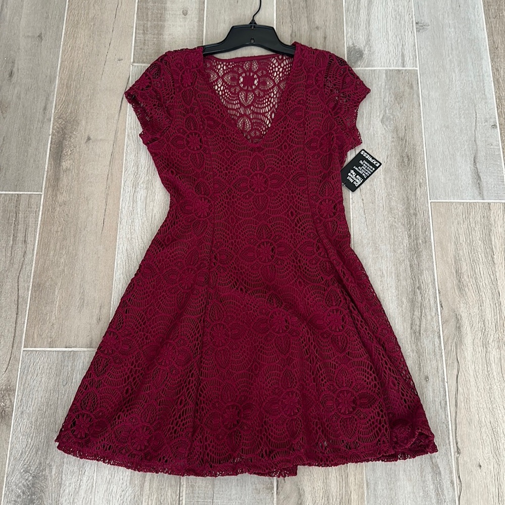 Burgundy Xpress dress